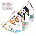 thumbnail image 2 of Lsque Bluey Print Christmas Tree Skirt, Tree Skirt with Ties or Velcro, Perfect for Holiday Decorations, Halloween, and New Year-30", 2 of 7