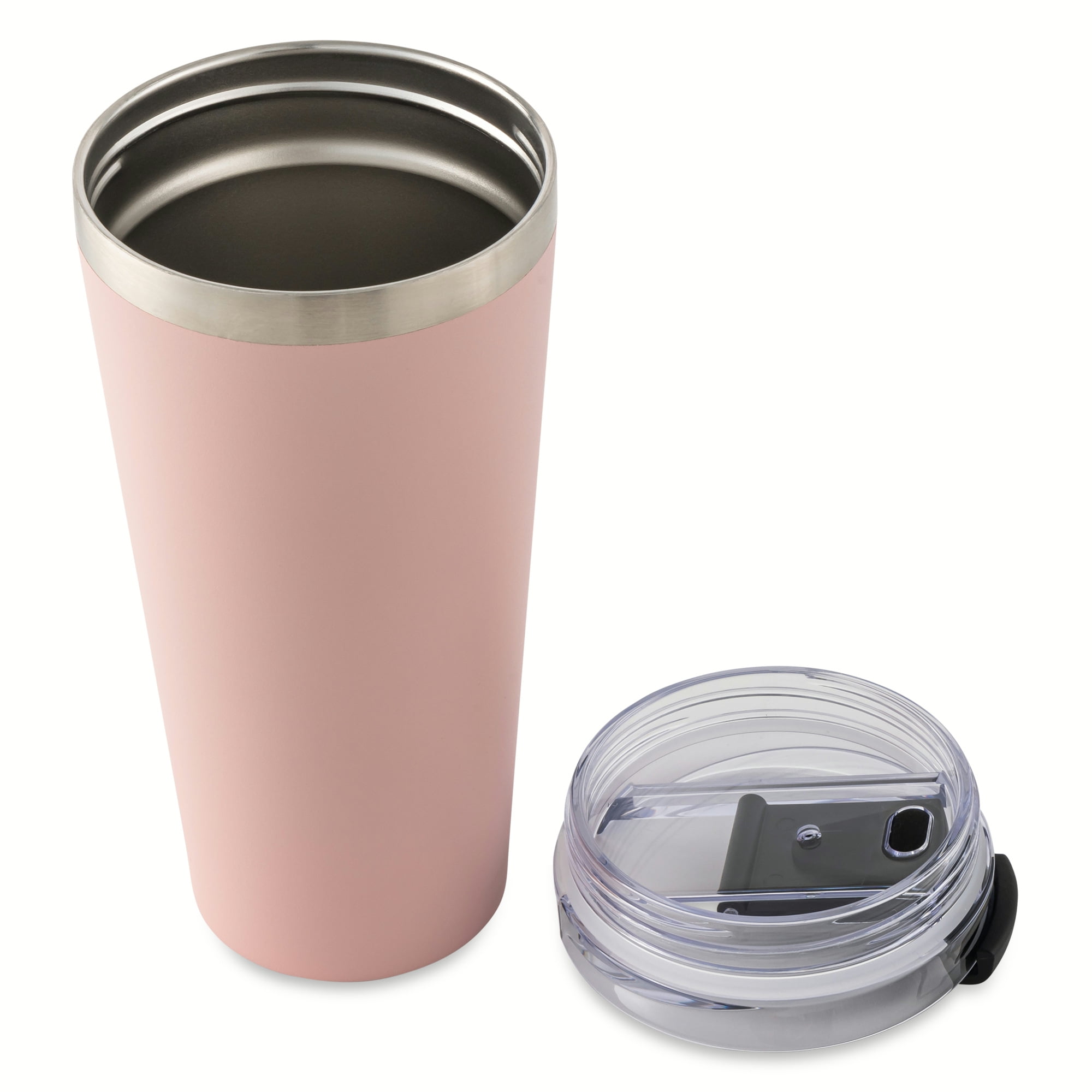 Mainstays 20 oz Stainless Steel Tumbler, Blush