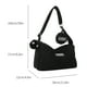thumbnail image 5 of Bolso De Hombro Bolso Hobo para mujer Moda Harajuku para mujer Oxford con monedero (Negro), 5 of 8