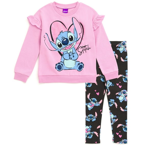 Disney Lilo & Stitch Sweatshirt and Leggings Outfit Set Little Kid to Big Kid