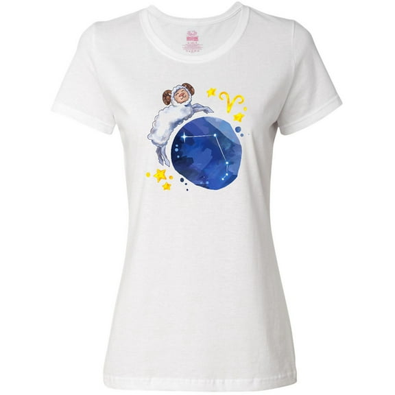 Inktastic Aries Constellation Zodiac Sign Illustration Women's T-Shirt