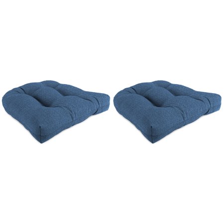 Set Of Two 18 X 18 X 4 Outdoor Wicker Chair Cushions Walmart Com