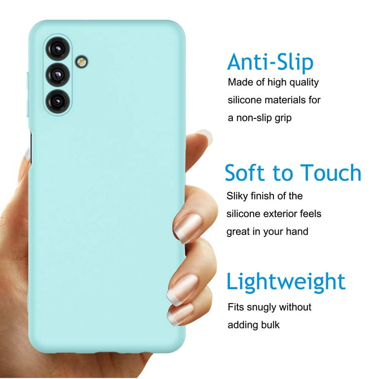 Cell Phone Cases for 6.5 Galaxy A13 5G, Njjex Liquid Silicone Gel Rubber  Shockproof Case Ultra Thin fit Galaxy A13 5G Case Slim Matte Surface Cover  for Samsung Galaxy A13 5G 2021 