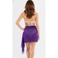 thumbnail image 2 of HAPPY BAY Women's Beachwear Summer Beach Wrap Bikini Wraps Sarong Skirt Swimsuit Swim Cover ups for Swimwear Coverups Women One Size Short Violet_X1041, 2 of 5