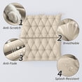 thumbnail image 5 of Pakunoda Porch Swing Cushions 47” X 40” X 5”, 2-3 Seater Bench Cushion with Backrest, Waterproof Replacement Outdoor Cushion with Tie, Cream, 5 of 6
