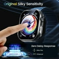 thumbnail image 5 of HOMEYA For Apple Watch Series 10 46MM Screen Protector Case , iWatch Protective Face Cover with Tempered Glass Film for Women Men, Clear, 5 of 8