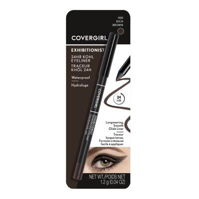 COVERGIRL Exhibitionist 24-Hour Kohl Eyeliner, Rich Brown