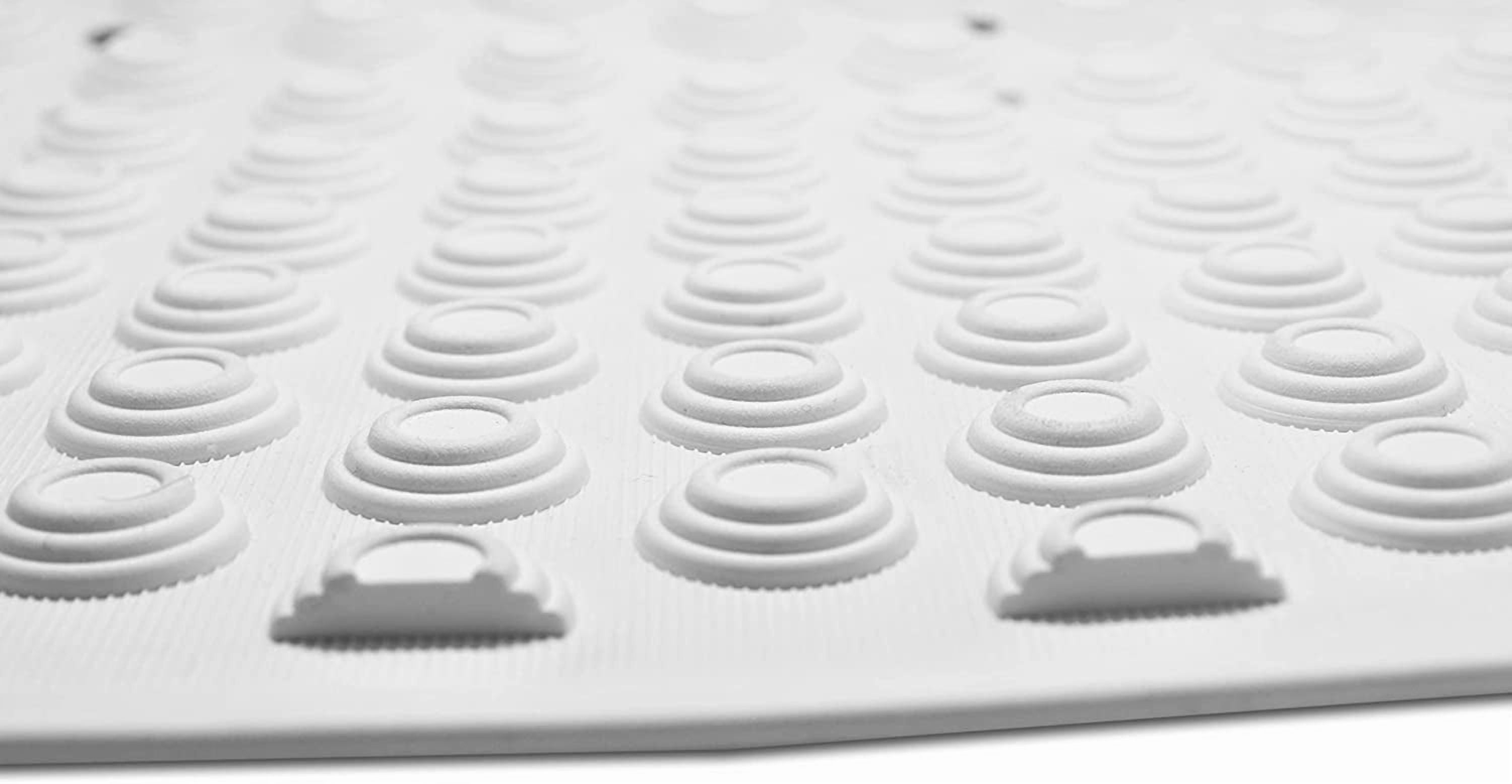 KMINA - Extra Long Bath Mat for Tub Non Slip (41" x 16") - Made in Europe