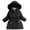 Black1, variant on Posijego Girls Winter Fleece Coats Lined Warm Long Puffer Jackets Kids Windproof down Overcoats Outerwear
