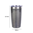 thumbnail image 3 of Tazas de coche de 20 oz, botella de agua térmica aislada para bebidas frías y calientes para acampar en la oficina Hugtrwg Para estrenar, 3 of 6