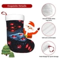 thumbnail image 5 of Haiem Cosmic Red Sparkle Dice Pattern Christmas Stockings, Personalized 18 Inches Knit Christmas Stockings Xmas Hanging Stockings for Family Christmas Decorations, 5 of 7