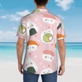 thumbnail image 6 of Fotbe Cute Sushi Hawaiian Shirt For Men Unisex Summer Beach Casual Short Sleeve Cotton Linen Button Down Shirts-3x-Large, 6 of 9