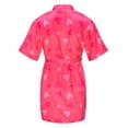 thumbnail image 3 of ATOGUTA Girls Kids Satin Robe for Wedding Spa Party Hot Pink, Size 2T-11, 3 of 9