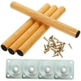 thumbnail image 5 of ORDDIART Extendable Table Legs Replacement Parts Wood Simple Structure 1Set 30X1.26in, 5 of 8