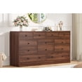 thumbnail image 2 of Accreate 12 Drawer Dresser for Bedroom, 61 Inch Wood Dresser with Power Outlet, Wide Chest of Drawers for Living Room, Hallway, Tall Dressers with Smooth Metal Rail, Large Storage, 2 of 9