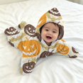 thumbnail image 3 of YunPes Starfish Baby Onesie Spooky Season Funny Graphic Jumpsuit Soft Plush Fall Winter Cozy Outfits Infant Newborn Halloween Party Dress-Up Wear, 3 of 5