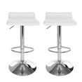 thumbnail image 1 of Taburetes de bar (2 unidades, altura regulable, de piel sintética, barra giratoria, mesa de cocina, altura de bar, taburetes, sillas de comedor, 2 unidades) Color Blanco Stay Elit Minimalista, 1 of 6