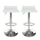thumbnail image 1 of Taburetes de bar (2 unidades, altura regulable, de piel sintética, barra giratoria, mesa de cocina, altura de bar, taburetes, sillas de comedor, 2 unidades) Color Blanco Stay Elit Minimalista, 1 of 6