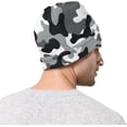 thumbnail image 3 of Tuque de Chasse Camouflage à Revers pour Hommes, Légère, Extérieure, Exercice, Décontractée, Douce, Chaude, Hiver, Bonnet, 3 of 5