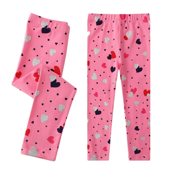 Esaierr Toddler Kids Girls Leggings Spring Pants for Baby Stretch Leggings Trousers Cotton Soft Comfortable Spring Autumn Leggings for 2-7Y