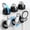 6 Pack-Black, variant on 6 Pack 360° Rotatable Magnetic Cable Clips, Under Desk Cable Holder, Acrylic Adhesive Cord Holder, Wire Cord Organizer for Phone Charger Cords, Home Office Car Wall Desktop(Black)