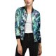 thumbnail image 2 of Dde San Patricio ChaqueDe Bombardero Floral LigeCon CremalleY Cuello Alto PaMujer Verde M, 2 of 4
