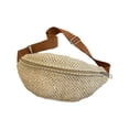 thumbnail image 2 of Eolstice Handmade Woven Bag Woven Mini Waist Bag Women's Fashion Shoulder Chest Bag, Straw Purse, Grass Woven Bag for Summer Beach Vacation, 2 of 6