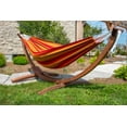 thumbnail image 2 of Double Sunbrella® Hammock with Solid Pine Arc Stand  - Sunset (8ft)  (FSC Certified), 2 of 3