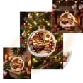 thumbnail image 6 of Qwtwty Glowing Christmas Decorations Mini Story Ornament, Light-Up Holiday Scene Christmas Tree Hanging Decoration with Warm LED Light, 6 of 7