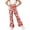 Red, variant on Women's Flared Pants, 70s Flared Pants for Women – Boho 60s Pants Hippie Floral High-Waist Outfit Disco Costume Yoga Pants Leggings Hippie Pants Women Festival Pants Women Colorful Women's Pants
