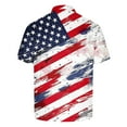 thumbnail image 4 of Save On Summer Polo Shirts For Men Independence Day Patriotic Collared Tee Shirts Ultra Soft Short Sleeve Tunic Tops Causal Retro Sweatwear Usa Flag Star Stripe Top Beach Holiday Outfits, 4 of 5