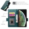 thumbnail image 4 of Allytechgroup for Apple iPhone XS Max Case Wallet, Retro PU Leather Slim Fit Business Style Magnetic Closure Cards Slots RFID Blocking Phone Case for Women Men, Darkgreen, 4 of 6