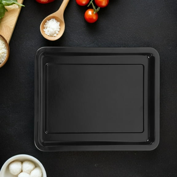HONMEET Black Enamel Baking Tray Oven Roaster High Non-Stick Cookware