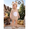 thumbnail image 6 of RUINIXCW Kids Toddler Christmas Deer Costume Newborn Baby Girl Boy Cosplay Outfit Infant Fall Winter Clothes Warm Fleece Sleeveless Vest Top Hat Set, 6 of 10