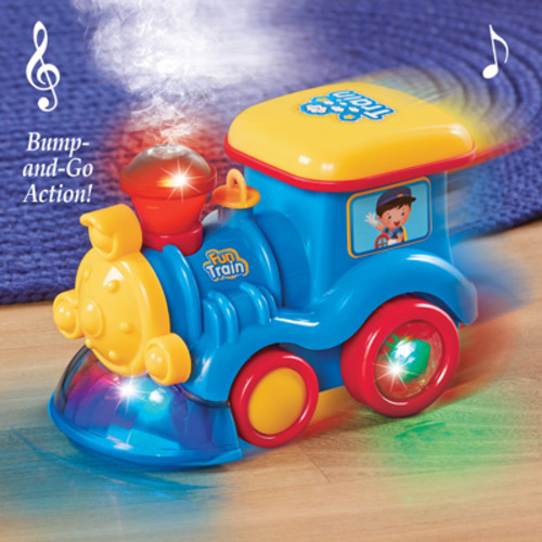 Bump Go Musical Steaming Train Lights Children's Toy