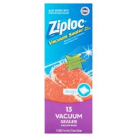 Ziploc Pinch & Seal Storage Bags, Gallon, 13 Count