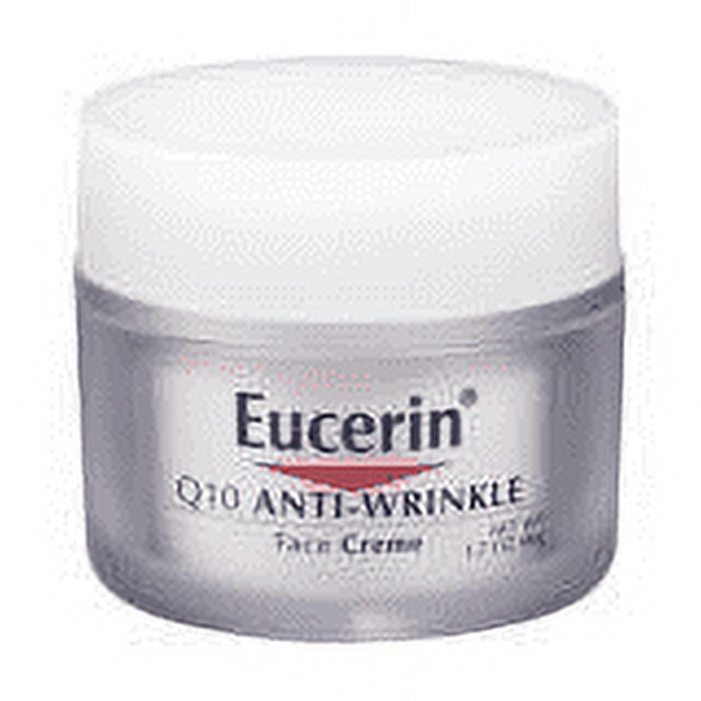 Eucerin Q10 Anti-Wrinkle Face Creme, Unscented, 1.7 oz (8 pack)