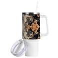 thumbnail image 2 of Boho Pattern Tribal 40 oz Tumbler with Handle Insulated&nbsp;Travel Mug&nbsp;Lid Straw Leak Proof Steel Vacuum Water Bottles Glasses Fits in Car Cup Holder, 2 of 7