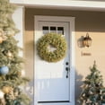 thumbnail image 3 of Januofit 26'' Large Fall Wreath for Front Door, Porch, Window- Artificial Boxwood Leaves Outdoor Autumn Wreath for Home, Farmhouse Wall Thanksgiving Day Harvest Festival Decor, 3 of 6