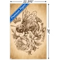 thumbnail image 3 of Brigid Ashwood - Sepia Bee and Rose Wall Poster, 22.375" x 34", 3 of 5