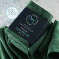 thumbnail image 3 of Hearth & Harbor Bath Towel Collection, 100% Cotton Luxury Set of 12 Multipurpose Wash Cloths - Hunter, 3 of 7