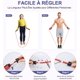 thumbnail image 4 of Cuerda para saltar para deportes, ajuste libre de 3M y cuerda para saltar duradera con mango de espuma viscoelástica antideslizante, ideal para deportes cardiovasculares para niños y adultos, 4 of 4