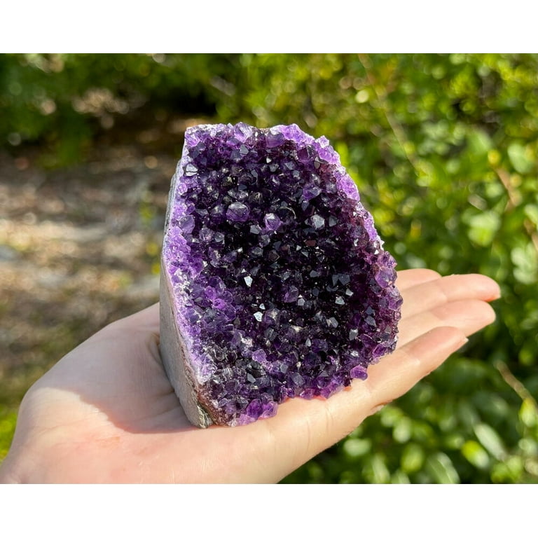 EXTRA LARGE Amethyst Druze Crystal Cluster With buy Cut Base Specimen ~ 3 Lbs