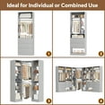 thumbnail image 6 of Homieasy Complete Corner & Straight Closet Organizer Suite:1 Corner Shelf Unit + 4 Tower Systems ( 4-Drawer+ 6-Drawer Options), 24+ Shelves, 4 Hanging Rods, Heavy Duty for Walk-In Closets,Gray, 6 of 7