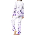 thumbnail image 5 of Ruimatai Women's Valentine's Day Printed Pajama Sets Long Sleeve Button Down Shirt Pjs Sets Nightwear Sleepwear Suits, 5 of 7