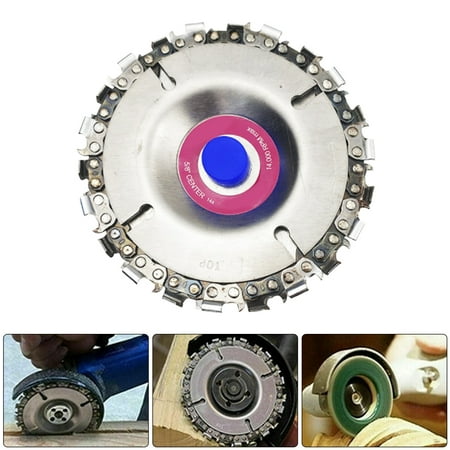 

Harupink 4in Angle Grinder Disc 22 Tooth Chain Saw For Wood Carving Culpting Plastic Tool