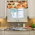 thumbnail image 3 of Dreamtimes Halloween Cartoon Pattern Valance Curtains for Kitchen or Bathroom, 54x18in Valances Window Treatment Rod Pocket Drape Light Filtering Living Room Bedroom Decor, 3 of 6