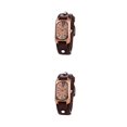 thumbnail image 2 of Qarigey Reloj vintage de moda para mujer Correa ajustable única Escalas digitales claras Reloj de cuero para mujer rojo rojo 2Conjunto, 2 of 6