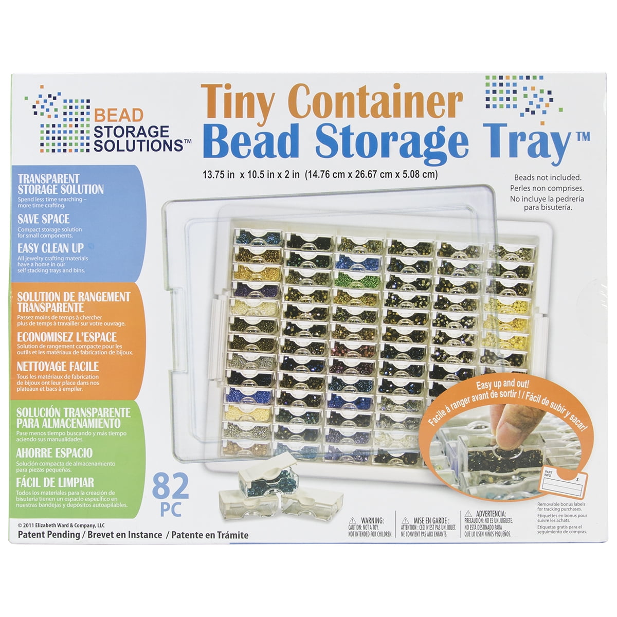Elizabeth Ward S Tiny Bead Storage Tray 13 75 X10 5 X2