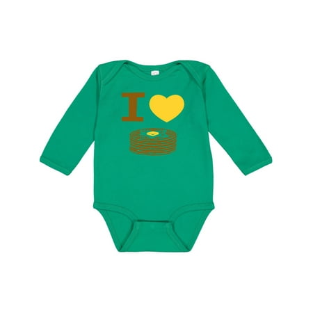 

Inktastic I Love Pancakes Gift Baby Boy or Baby Girl Long Sleeve Bodysuit